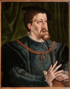 Portrait of the Emperor Charles V (1500-1558). Creator: Vermeyen, Jan Cornelisz. (1504-1559)