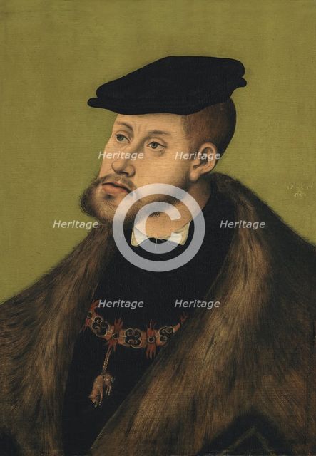 Portrait of the Emperor Charles V, 1533. Creator: Lucas Cranach the Elder.
