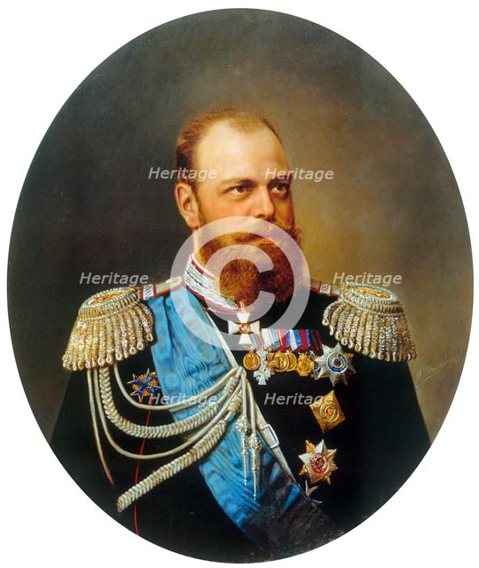Portrait of the Emperor Alexander III', (1845-1894), 19th century.