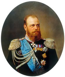 Portrait of the Emperor Alexander III (1845-1894), 19th century