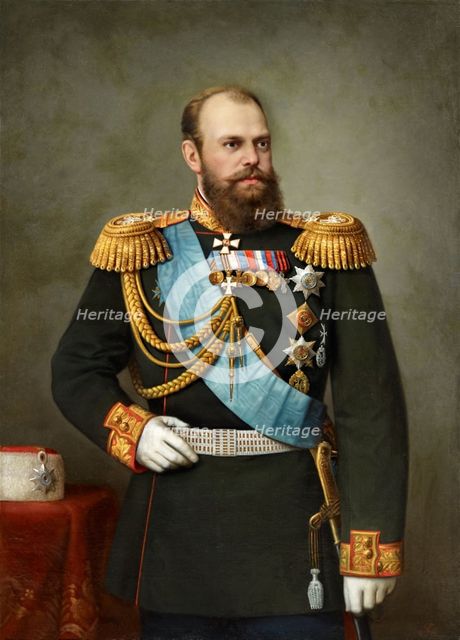 Portrait of the Emperor Alexander III (1845-1894), 19th century.