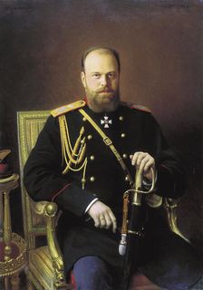 Portrait of the Emperor Alexander III 1886. Artist: Ivan Kramskoy