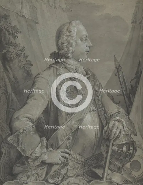 Portrait of the Emperor Joseph II as Military Commander, early to mid-18th century. Creator: Johann Wolfgang Baumgartner.