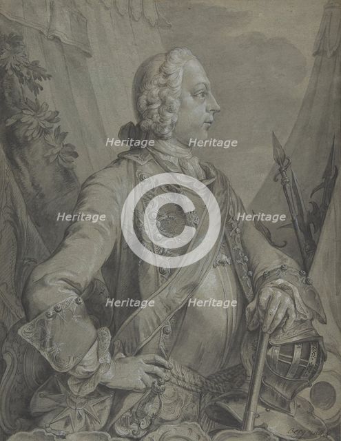 Portrait of the Emperor Joseph II as Military Commander, early to mid-18th century. Creator: Johann Wolfgang Baumgartner.
