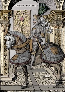 Portrait of the Emperor Maximilian 1518. Artist: Hans Burgkmair, the Elder