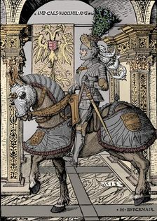 Portrait of the Emperor Maximilian 1518. Artist: Hans Burgkmair, the Elder