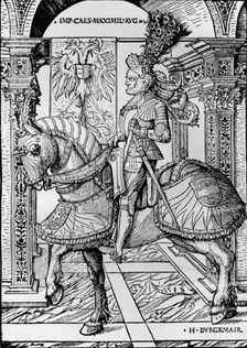 Portrait of the Emperor Maximilian 1518. Artist: Hans Burgkmair, the Elder