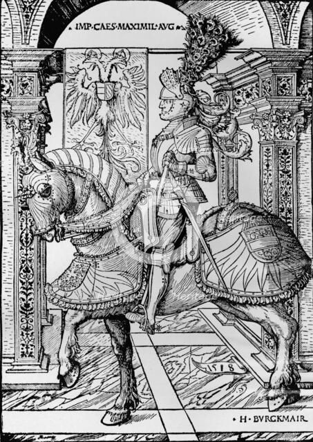 'Portrait of the Emperor Maximilian', 1518. Artist: Hans Burgkmair, the Elder.