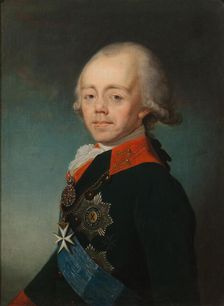 Portrait of the Emperor Paul I of Russia (1754-1801), Early 1790s