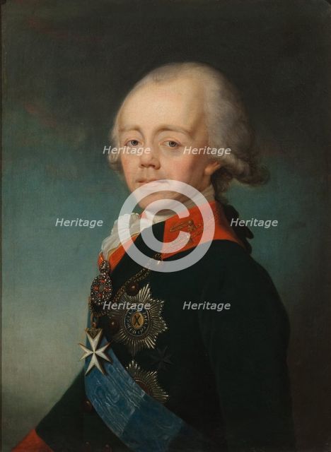 Portrait of the Emperor Paul I of Russia (1754-1801), Early 1790s.