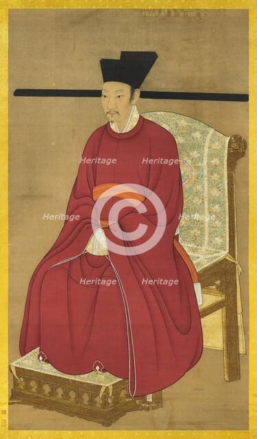 Portrait of the Emperor Qinzong of Song (1100-1156). Creator: Chinese Master.