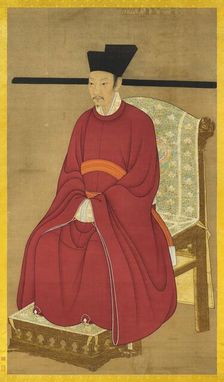 Portrait of the Emperor Qinzong of Song (1100-1156). Creator: Chinese Master