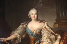 Portrait of the Empress Elizabeth Petrovna 1758. Artist: Louis Tocque