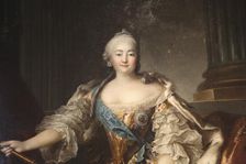 Portrait of the Empress Elizabeth Petrovna 1758. Artist: Louis Tocque