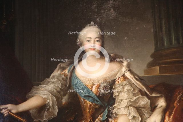 'Portrait of the Empress Elizabeth Petrovna', 1758. Artist: Louis Tocque