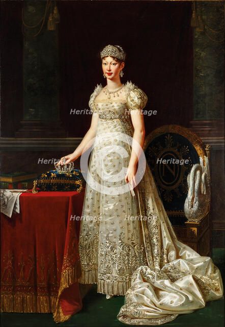 Portrait of the Empress Marie-Louise (1791-1847), 1812. Creator: Lefévre, Robert (1756-1830).
