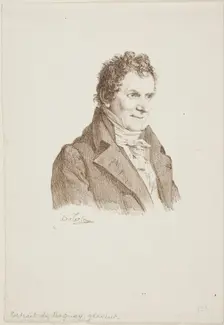Portrait of the Engraver Baquoy, c. 1820. Creator: Andre Dutertre