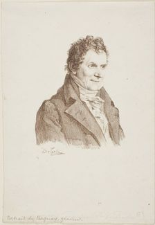 Portrait of the Engraver Baquoy, c. 1820. Creator: Andre Dutertre