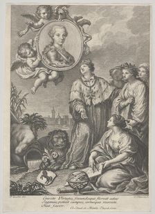 Portrait of the future Holy Roman Emperor Leopold II as the Archduke of Austria and..., ca. 1760-67. Creator: Carlo Faucci