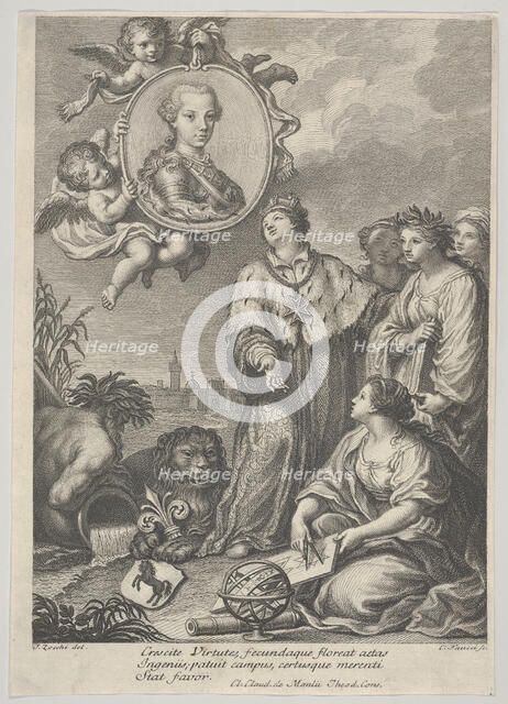 Portrait of the future Holy Roman Emperor Leopold II as the Archduke of Austria and..., ca. 1760-67. Creator: Carlo Faucci.