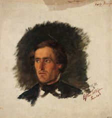 Portrait of the Farmer osten Tollefsen from Sandaak, 1857. Creator: Adolph Tidemand