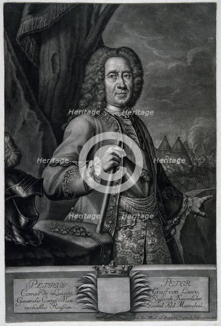 Portrait of the Field Marshal Count Peter von Lacy (1678-1751).