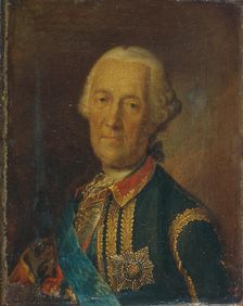 Portrait of the field marshal and politician Count Burkhard Christoph von Munnich (1683-1767), 1764. Artist: Buchholz, Heinrich (1735-1780)