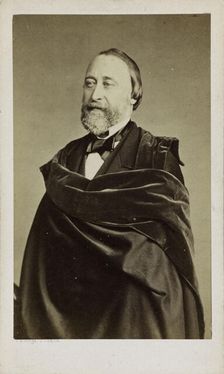 Portrait of the flautist and composer Louis Dorus (1812-1896), c. 1875. Creator: Franck (François Gobinet de Villechole) (1816-1906)