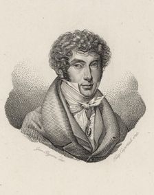 Portrait of the flautist and composer Louis Drouet (1792-1873), 1830. Creator: Pagani, Giovanni (1810-1882)
