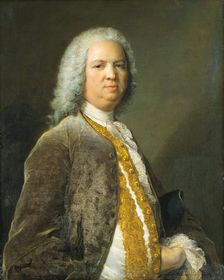 Portrait of the Frankfurt banker Johann Georg Leerse, 1749. Creator: Jean-Marc Nattier