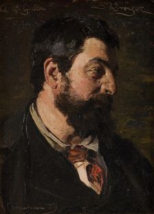 Portrait of the French painter Alfred Guillou, 1879. Creator: Peder Severin Kroyer