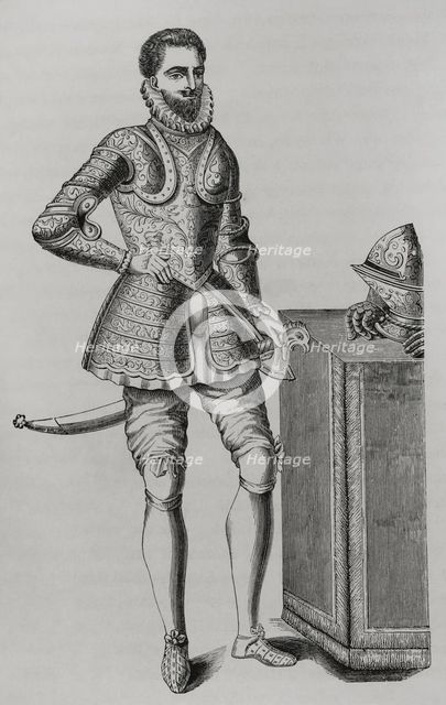 Portrait of the French Prince Francis of France, (1554-1584), Duke of Alençon (1877).  Creator: Unknown.