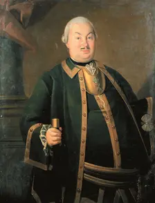 Portrait of the General Fyodor Berchman, 1762. Artist: Christineck, Carl Ludwig Johann (1732/3-1792/4)