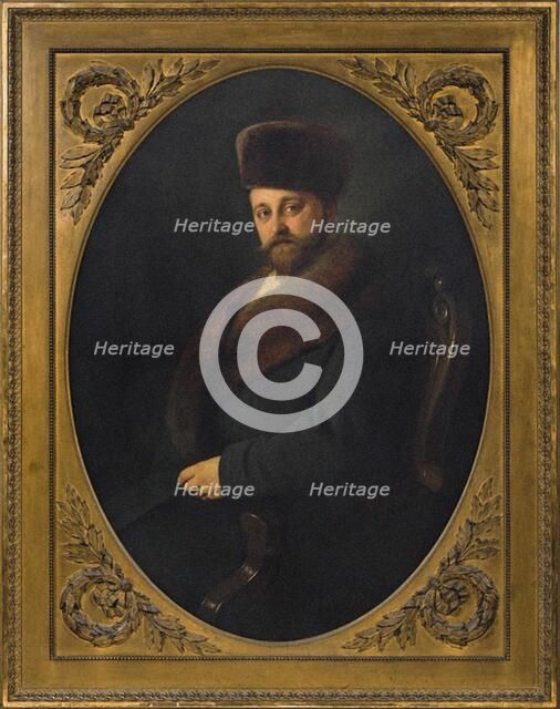 Portrait of the General Pavel Petrovich Ushakov (1819-1873), 1866.