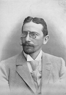 Portrait of the German chess master Dr Tarrasch, 1896. Creator: George Bradshaw