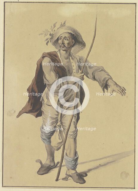 Portrait of the goldsmith Adam von Memmingen, 1748. Creator: Johann Esaias Nilson.