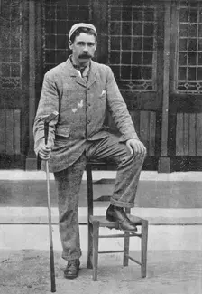 Portrait of the golfer Douglas Rolland, 1896. Creator: H Cotty Philpot