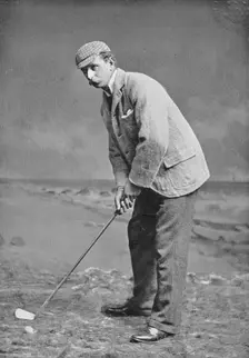 Portrait of the golfer JE Laidlay, 1896. Creator: W Crooke