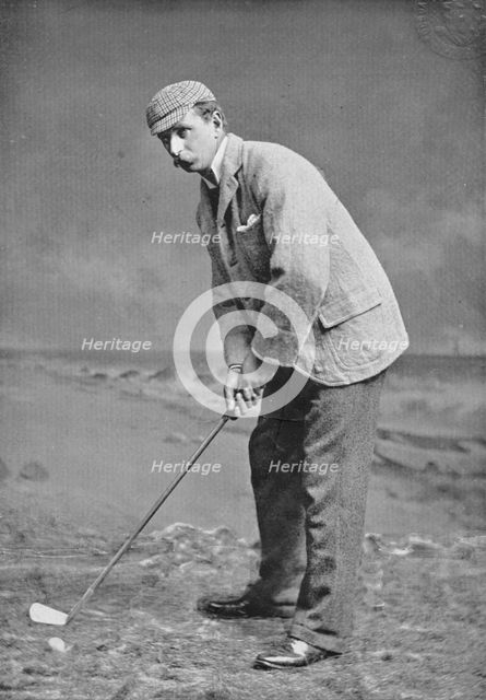 Portrait of the golfer JE Laidlay, 1896. Creator: W Crooke.