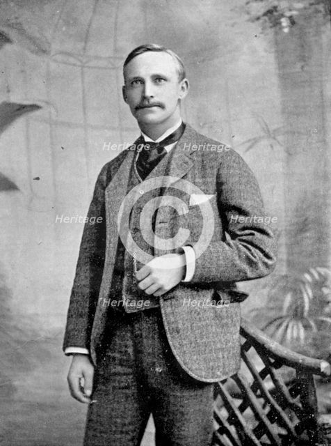 Portrait of the golfer JH Taylor, 1896. Creator: H Cotty Philpot.