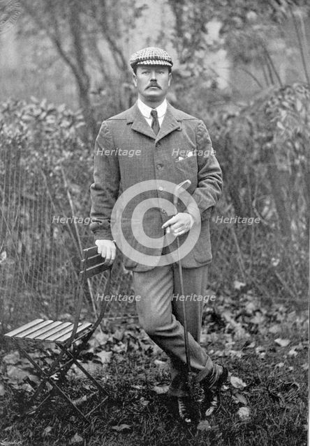 Portrait of the golfer S Mure Ferguson, 1896. Creator: Symmons & Thiele.
