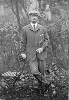 Portrait of the golfer S Mure Ferguson, 1896. Creator: Symmons & Thiele