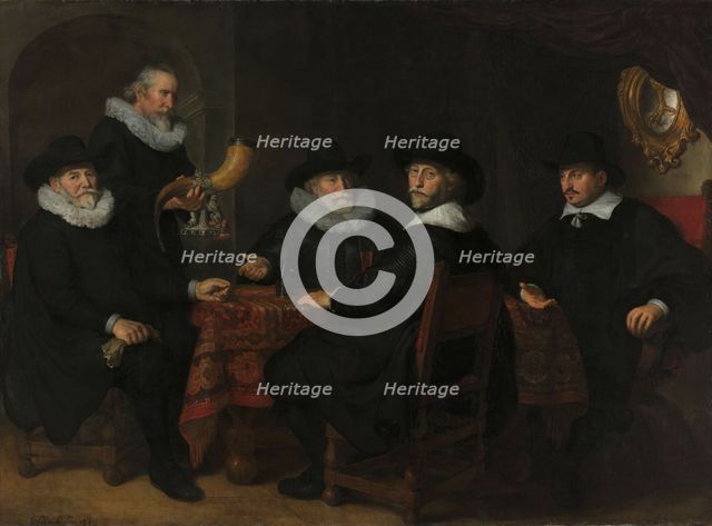 Portrait of the Governors of the Kloveniersdoelen, 1642. Creator: Govaert Flinck.