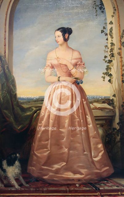'Portrait of the Grand Duchess Alexandra Nikolaevna', 1840.  Artist: Christina Robertson