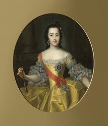 Portrait of the Grand Duchess Ekaterina Alekseyevna (1729-1796), c. 1745