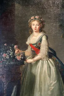 Portrait of the Grand Duchess Elizabeth Alexeyevna 1795. Artist: Elisabeth Louise Vigee-LeBrun
