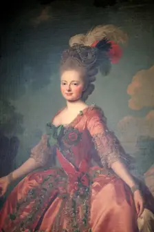 Portrait of the Grand Duchess Maria Feodorovna 1777. Artist: Alexander Roslin