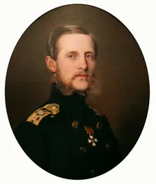 Portrait of the Grand Duke Konstantin Nikolaevich 1859. Artist: Franz Xaver Winterhalter