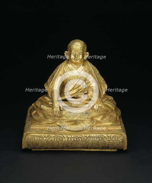 Portrait of the Great Fifth Dalai Lama, 18th century. Creator: Unknown.