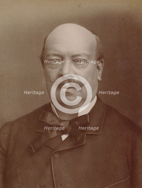 Portrait of the harpist and composer Félix Godefroid (1818-1897), 1890s.